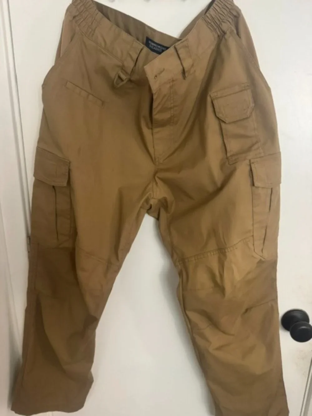 Men's Tactical Cargo Pants - Khaki, 36x32